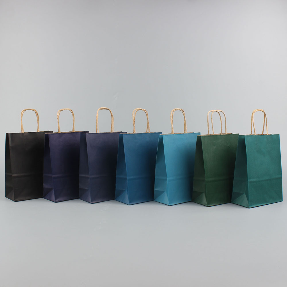 Morandi Color Kraft Paper Gift Packaging Handbag Morandi Color Kraft Paper Gift Packaging Handbag
