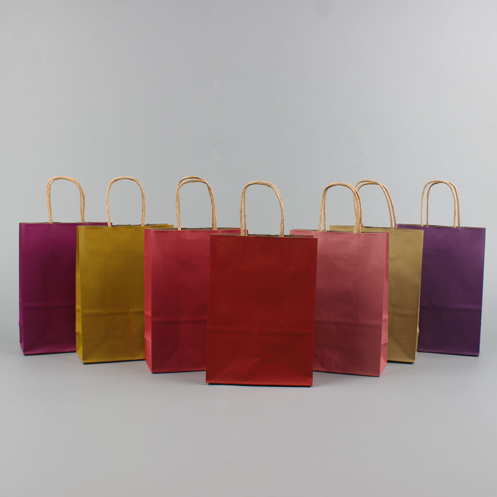 Morandi Color Kraft Paper Gift Packaging Handbag Morandi Color Kraft Paper Gift Packaging Handbag