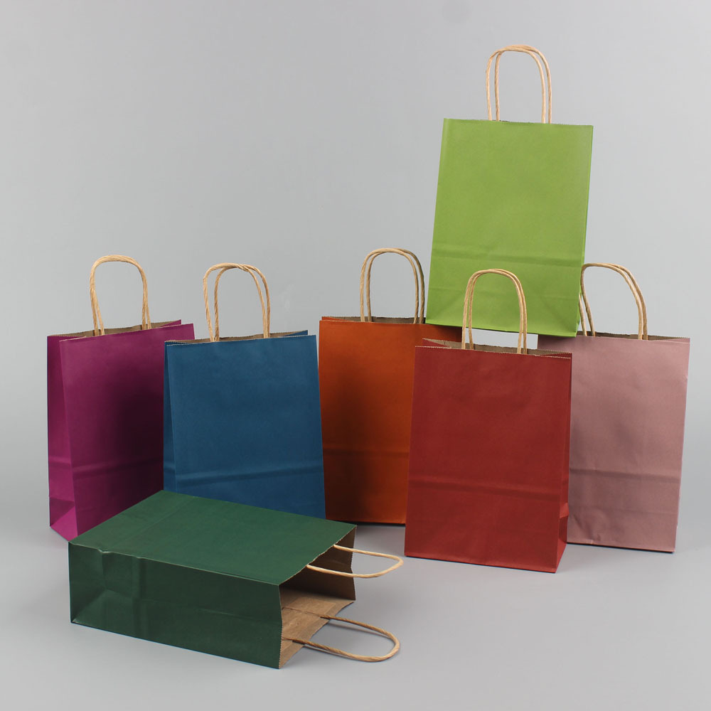 Morandi Color Kraft Paper Gift Packaging Handbag Morandi Color Kraft Paper Gift Packaging Handbag