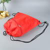 Hot Sale Custom Logo Polyester Zipper Drawstring Bag
