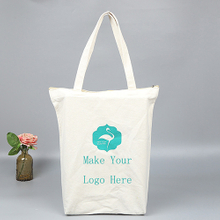 BG041 Preppy Style Silk Printing Customized Logo Recycle Unisex Canvas Tote Bag Supplier