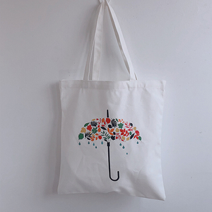 BG021 China Colorful Umbrella Style Sublimation Printing Customized For Cost-effective Reusable Canvas Tote Shopping Bag