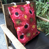 Printed Women Red Beautiful Cotton Handle Bag Pattern