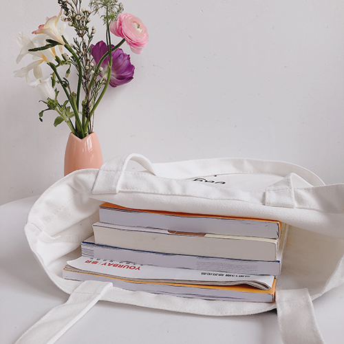 simple cotton canvas tote bag