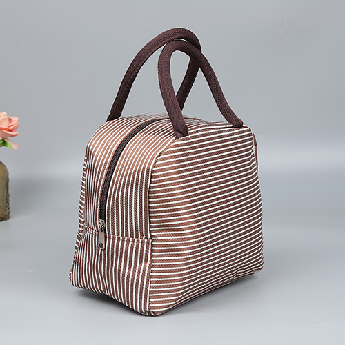 Stripe Style Cotton Cooler Bag