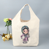 Cheap Custom Logo Eco Fashion Shopping Tote Folding Cotton Bag