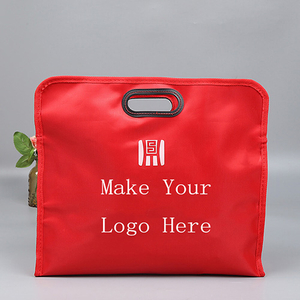 Wholesale 600d 420d Red Oxford Cloth Folding Tote Bag with Zipper