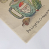 Cute cartoon Santa cup cookies milk cotton canvas bag