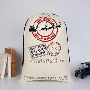 BG-01 Christmas Special Design Deer Drawstring Bag