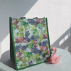 Wholesale Heavy Duty Custom Design Reusable Divided 6 Bottles Carrier PP Laminated Woven Wine Tote Bag