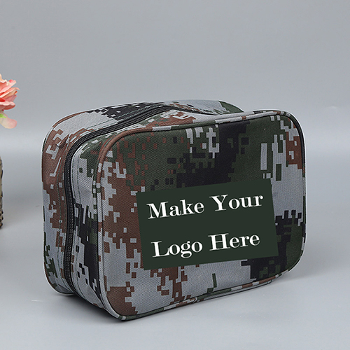 Foliage Multi-cam Style Canvas Cosmetic bag