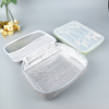Portable Thermal Insulated Cooler Lunch Bag Solid Felt Lunch Box Bags Tote With Tinfoil For Picnic Camping