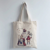 Custom Marry Christmas cotton tote shopping bag