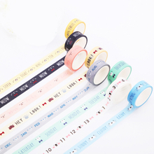 8 Set Colorful Animal Diary Japanese Decorate Dog Cat Masking Paper Washi Masking Tape