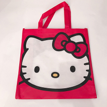 BG031 China High Quality Hello Kitty Cute Style Full Printing Customized Shopping PP Laminated Non Woven Tote Bag Supplier