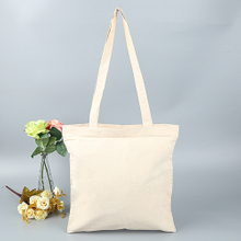 BG058 Concise Style Blank Customized Logo Cost-effective Unisex Canvas Tote Bag Supplier