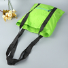 Wholesale 210d 190d Green Polyester Folding Tote Bag with Zipper