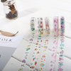 Waterproof Diary Japanese Decorate Plant Flower Masking Paper Washi Tape
