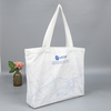 BG039 Preppy Style Silk Printing Customized Unisex Cheap Cotton Canvas Tote Shopping Bag