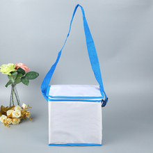 BG056 High Quality Preppy Style Lunch Zipper Cotton Cooler Crossbody Camping Bag