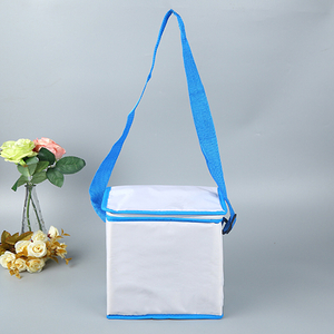 BG056 High Quality Preppy Style Lunch Zipper Cotton Cooler Crossbody Camping Bag