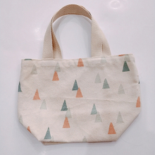 Hot Selling Fashion Cute Geometric Custom Eco Small Cotton Canvas Bag