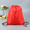 Hot Sale Custom Logo Polyester Zipper Drawstring Bag