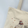 Custom Marry Christmas cotton tote shopping bag