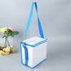 BG056 High Quality Preppy Style Lunch Zipper Cotton Cooler Crossbody Camping Bag