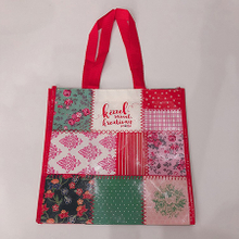 BG027 China High Quality Flowers Full Printing Customized Cost-effective PP Laminated Non Woven Tote Bag Supplier