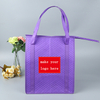 Hot Sell Custom Silk Screen Non Woven Takeaway Lunch Picnic Cooler Bag