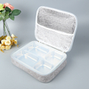 Portable Thermal Insulated Cooler Lunch Bag Solid Felt Lunch Box Bags Tote With Tinfoil For Picnic Camping