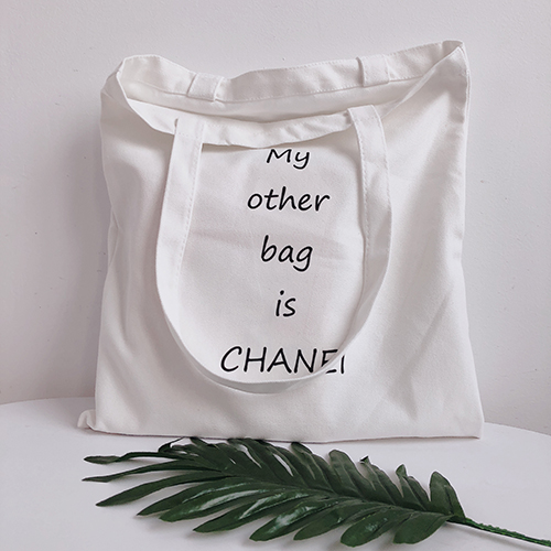 large capacity cotton canvas tote bag