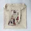 Custom Marry Christmas cotton tote shopping bag