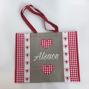 Wholesale Price Custom Printed Recycle Reusable PP Laminated Woven Tote Shopping Bags