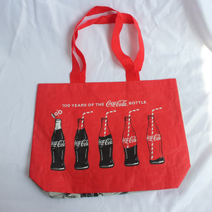 Promotional Waterproof Customized PP Coca Cola Woven Bag
