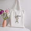 Customized Hot Sale Bingo Finger Natural Eco Tote Cotton Canvas Bag
