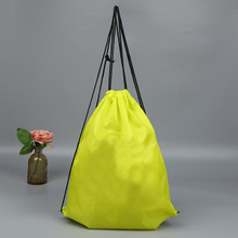 Highly Waterproof Custom Logo Gym Sport Back Pack Polyster Drawstring 210D Bag