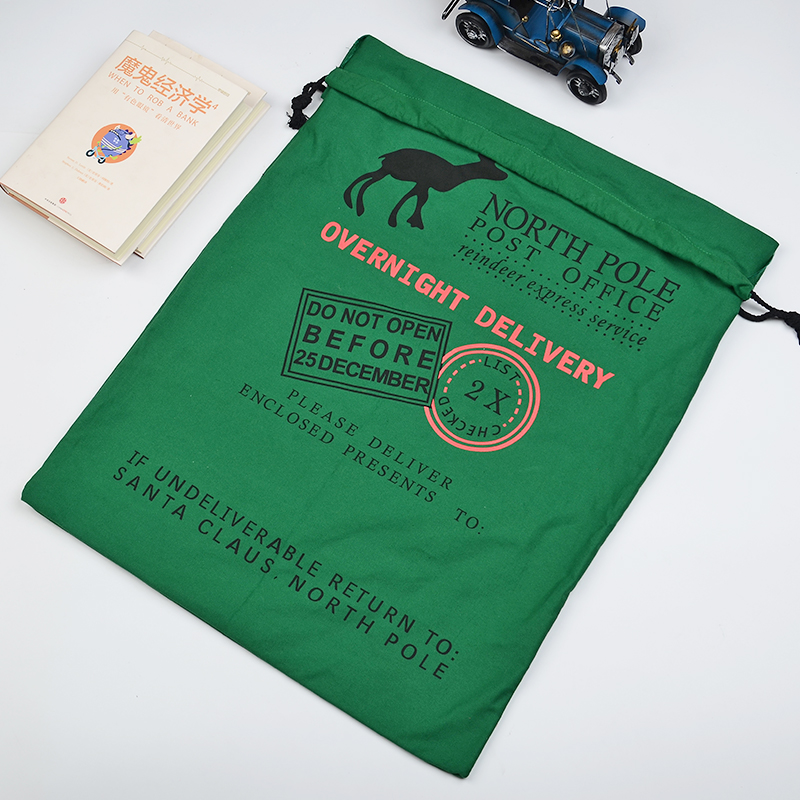 Cheap Christmas Green Bag Supplier