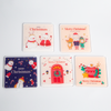  Custom Small Moq Christmas Patter Square And Round Shap Acrylic Coaster For Cups Holder 