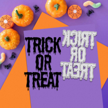 Trick Or Treat Letter Cutting Dies Scrapbook Halloween Party Decoration: Backdrop, Letter Stickers, Scary Props Punches