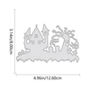 DIY Carbon Steel Cutting Dies - Halloween Haunted Castle, Ghost & Cross Decorations Punches for Cards Making Scrapbooking Diy