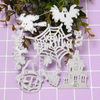 Scrapbook Cartoon Cutting Dies - Carbon Steel Punches Hollow Graffiti for Halloween Witch, Ghost, Spider Web Decorations, Cards & Journals Scrpacking Diy 