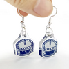 Custom Cartoon Anime Acrylic Earrings Cute Transparent Acrylic Resin Earrings Ornament Wholesale