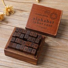 Wholease 1box Of Retro Letter Stamps, Diary Stamps, 28 Pieces Of Uppercase Lowercase Number Weather Series Journal Stamps For DIY Craft, Diary And Craft Scrapbooking 