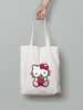 Custom Logo Reusable Tote Bag with Long Rope Handle Screen Printing for Daily Use for Travel and Outdoor Shopping Bag