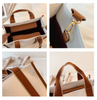 2025 High Quality Unique Stylish Design Women Handbag Purses Square New Treandy Women Canvas Tote Lifestyle Bag WIth Pattern 