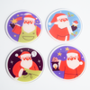  Custom Small Moq Christmas Patter Square And Round Shap Acrylic Coaster For Cups Holder 