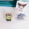 Custom Cartoon stationery Acrylic clips Anime Cartoon Paper Book Clip for student wholesale