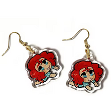 Custom Cartoon Anime Acrylic Earrings Cute Transparent Acrylic Resin Earrings Ornament Wholesale